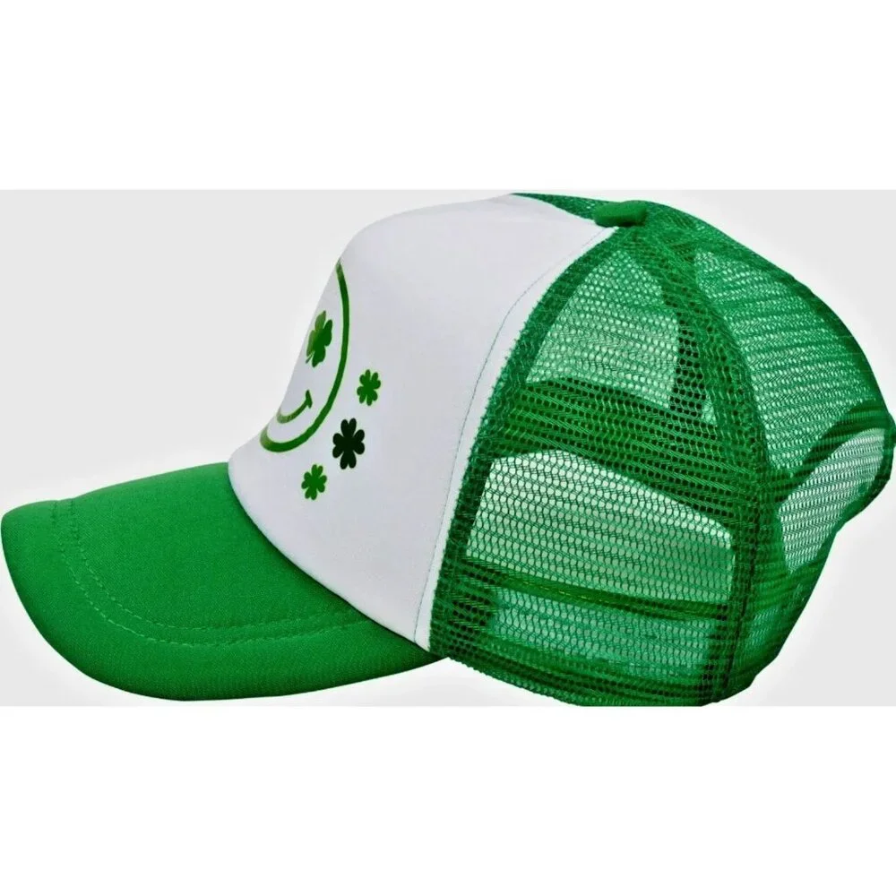 Smiley Face Hat Snapback Mesh Trucker Hat UNISEX NEW